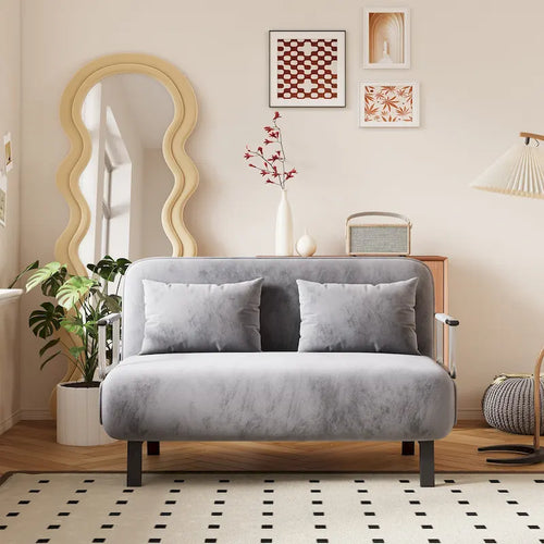 Convertible Tri-Fold Sofa Bed