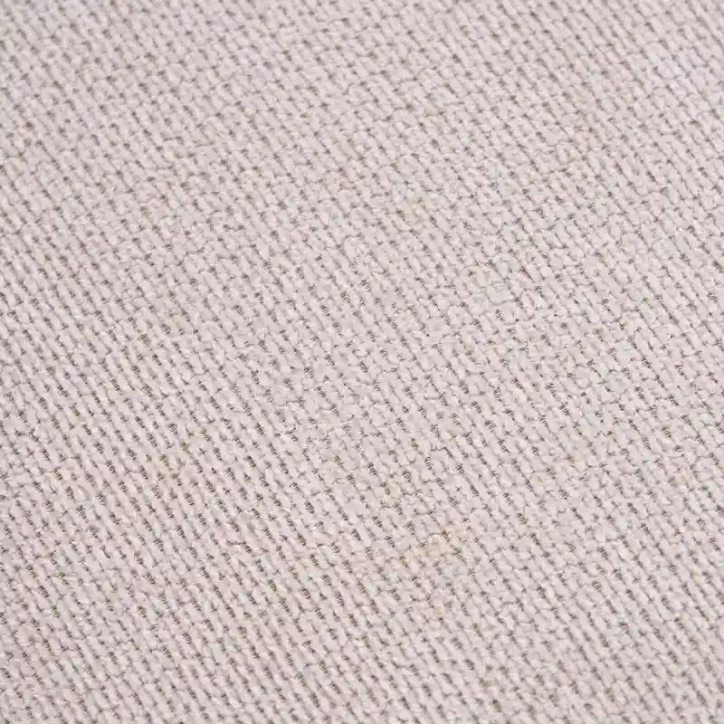 Modern Curved Accent Chair with Linen Upholstery Metal Frame Cushions