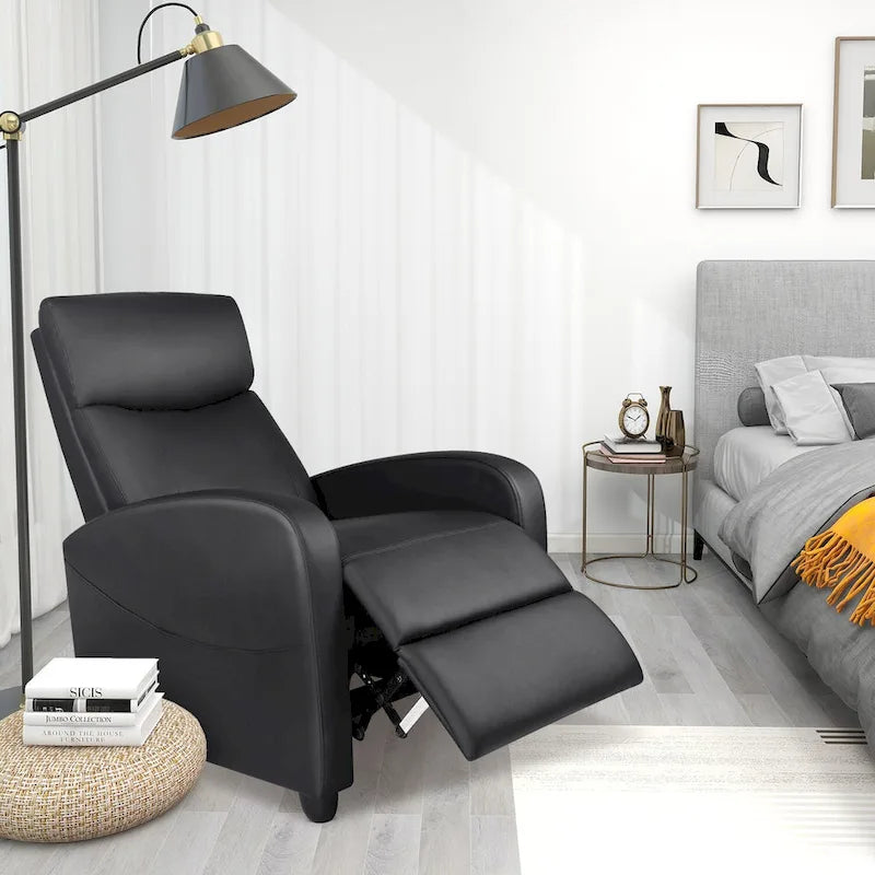 Adjustable Recliner Chair with Lumbar Support, 8 Massage Modes, and Heating Function for Relaxation