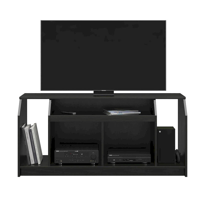 Meuble TV pour téléviseurs jusqu'à 59 pouces avec compartiments de rangement ouverts