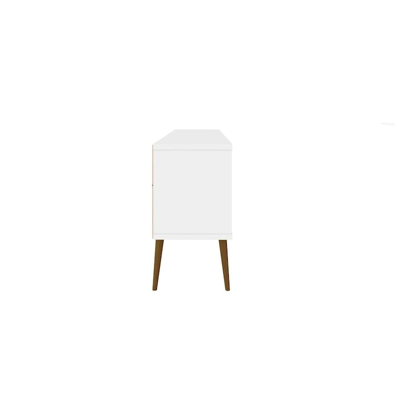 63 In. Storage Media Cabinet Console with Splayed Legs
