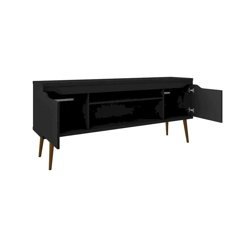 Meuble console de rangement de 160 cm avec pieds évasés