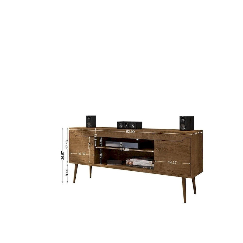 Meuble console de rangement de 160 cm avec pieds évasés