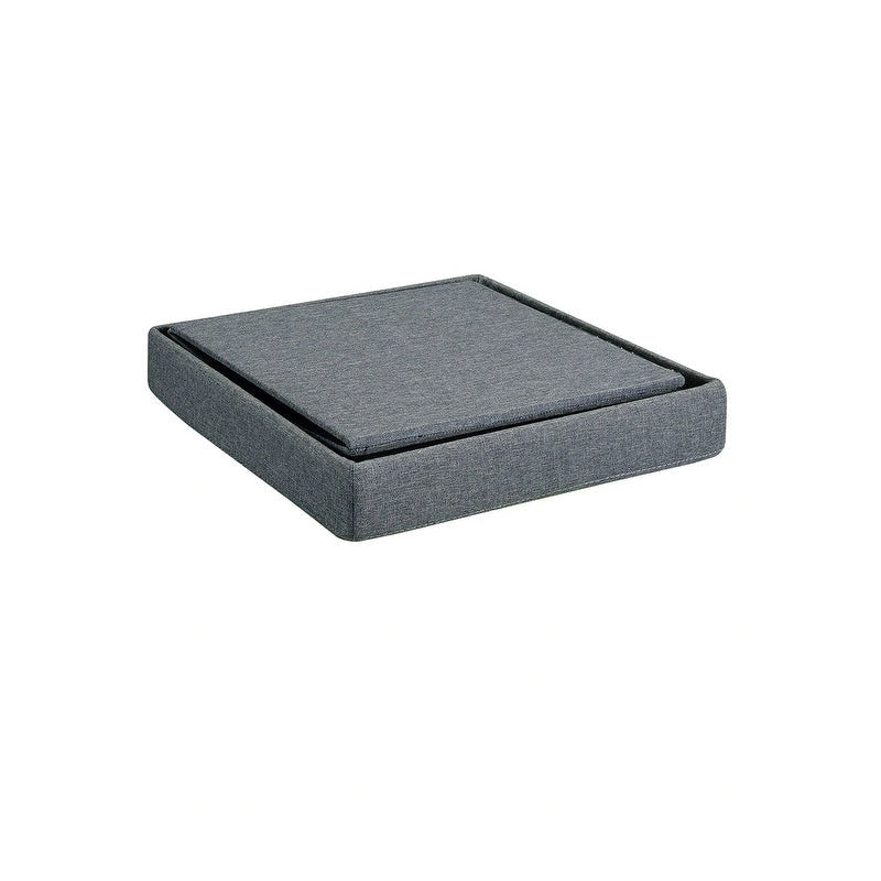 Table basse imitation bois avec plateau en MDF et cadre en métal noir