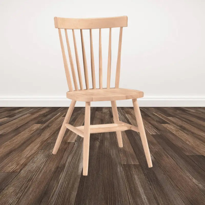 Solid Wood Parawood Dining Chair Fully Assembled Dining Height