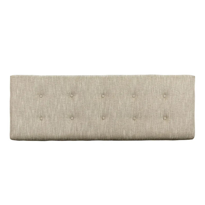 Banc de salon rembourré beige décontracté