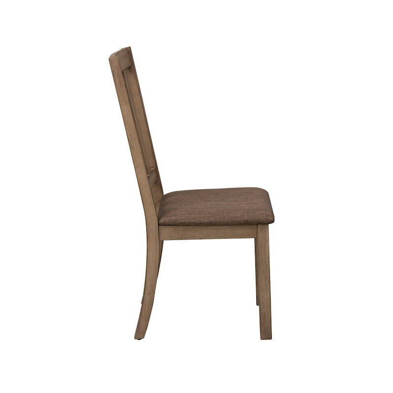 Drop Leaf Dining Table with Rubberwood Frame and Sandstone Finish
