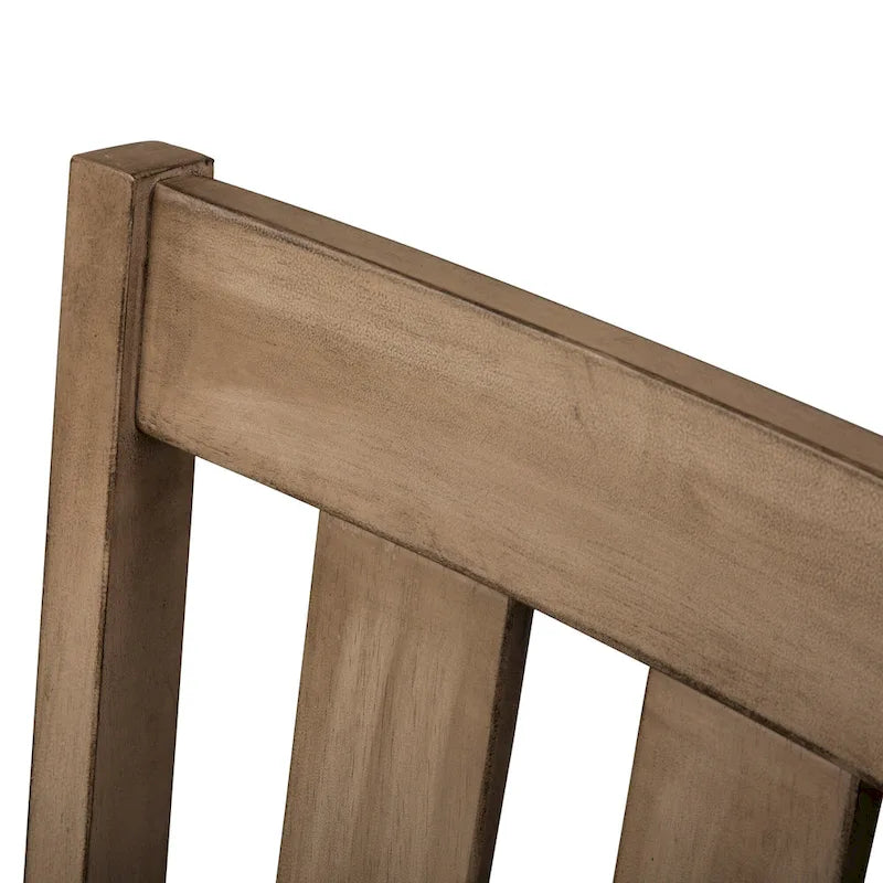 Drop Leaf Dining Table with Rubberwood Frame and Sandstone Finish