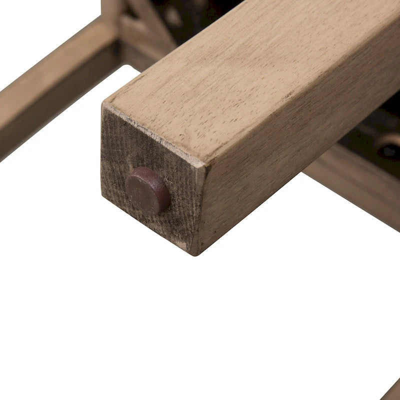 Drop Leaf Dining Table with Rubberwood Frame and Sandstone Finish