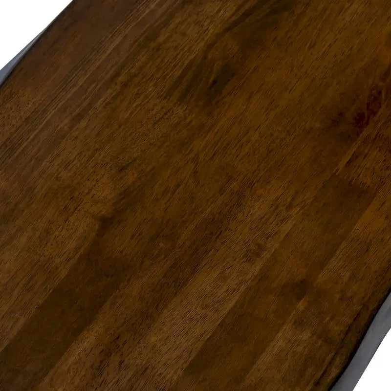 Transitional Walnut 24-Inch Solid Wood Side Table with Live Edge