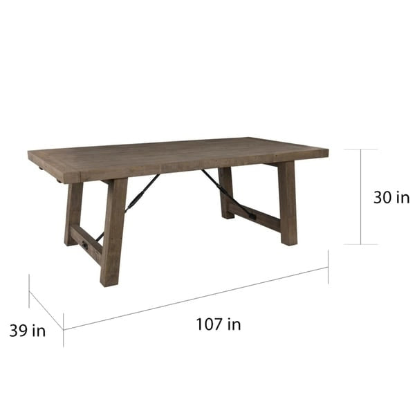 Reclaimed Pine 82-Inch Extension Dining Table