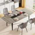Table à manger industrielle de 180 cm pour 6 à 8 personnes