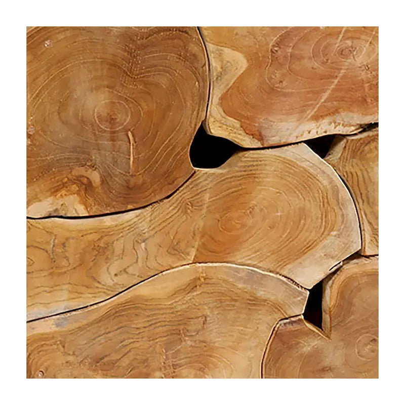 55-inch Rectangular Teak Root Solid Bench Natural Finish
