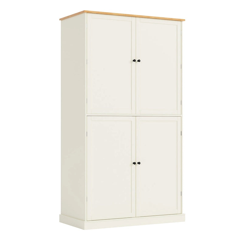 40,2x20x71,3 cm Grande armoire de cuisine sur pied avec 2 tiroirs, 2 étagères réglables et 8 compartiments de porte