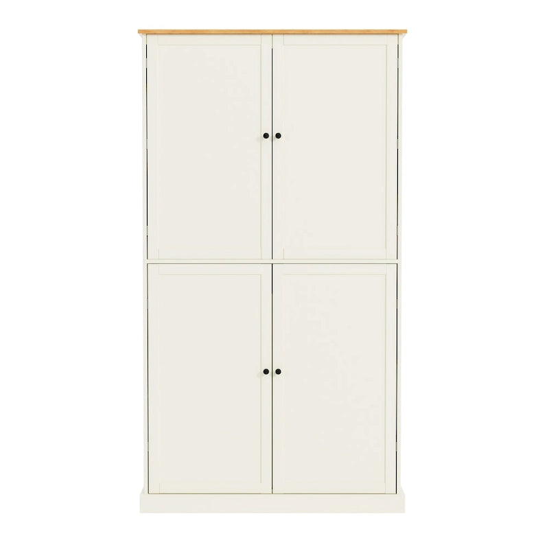 40,2x20x71,3 cm Grande armoire de cuisine sur pied avec 2 tiroirs, 2 étagères réglables et 8 compartiments de porte