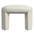 Pouf moderne rembourré avec options de tissu bouclé et velours
