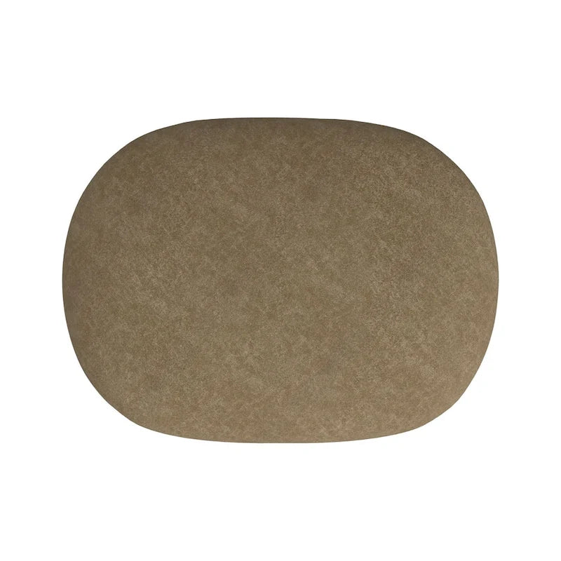 Pouf moderne rembourré avec options de tissu bouclé et velours