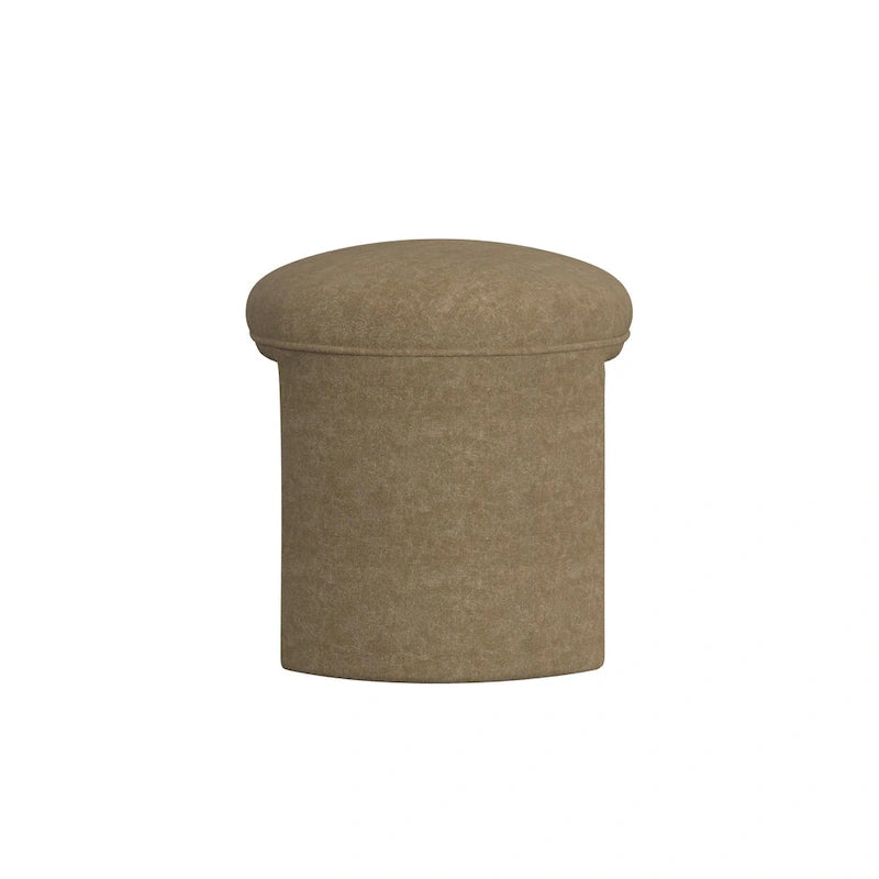 Pouf moderne rembourré avec options de tissu bouclé et velours