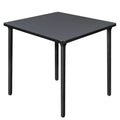 Table de réfectoire carrée pliable de 30 po avec pieds escamotables en acier