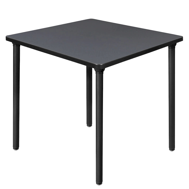 Table de réfectoire carrée pliable de 30 po avec pieds escamotables en acier