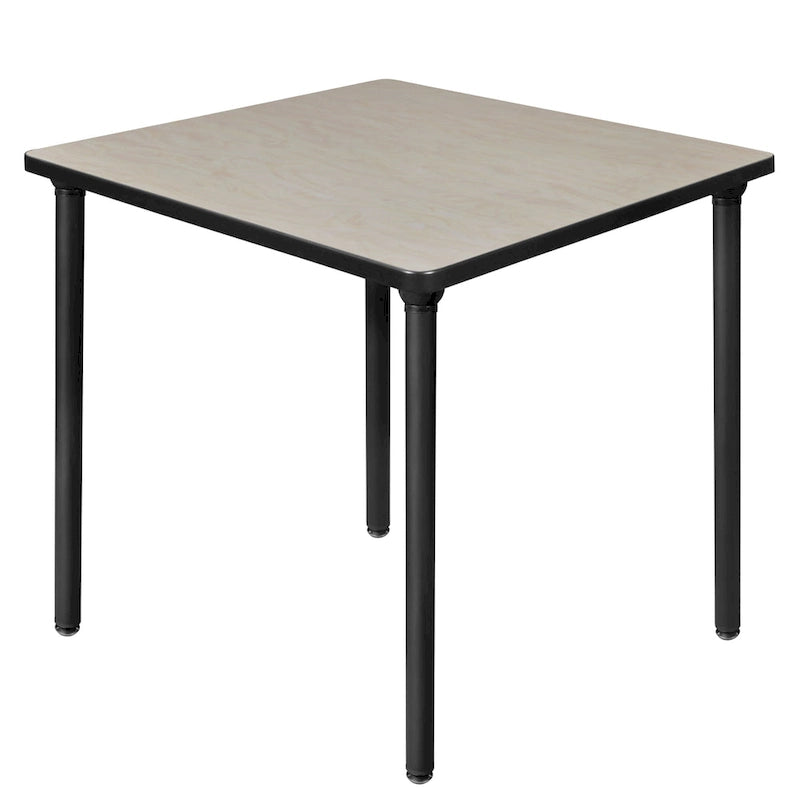 Table de réfectoire carrée pliable de 30 po avec pieds escamotables en acier