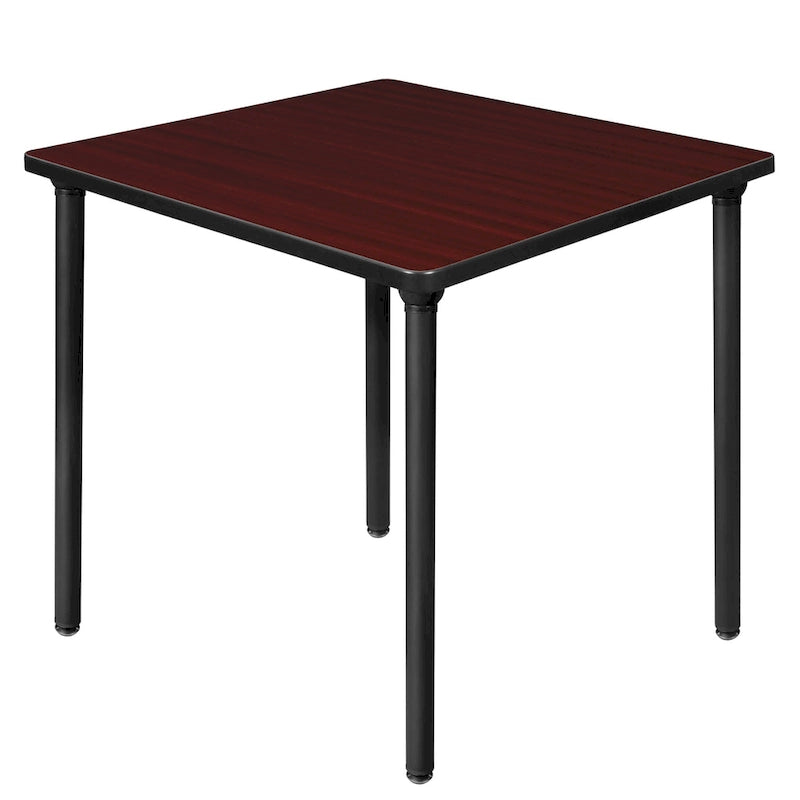 Table de réfectoire carrée pliable de 30 po avec pieds escamotables en acier