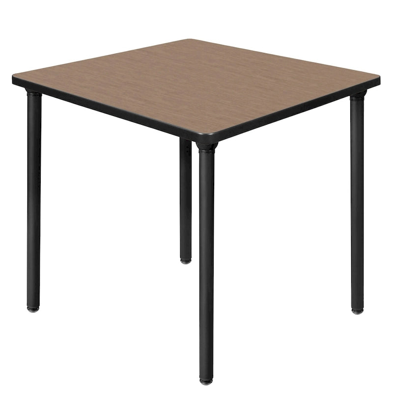 Table de réfectoire carrée pliable de 30 po avec pieds escamotables en acier