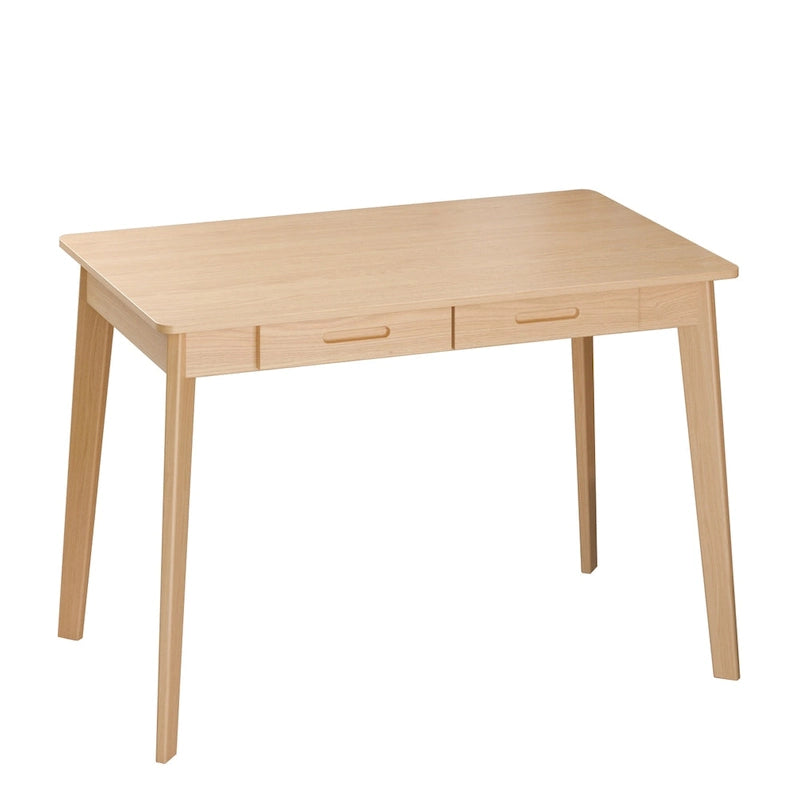 Bureau simple de 99,06 cm avec tiroirs et pieds en bois massif