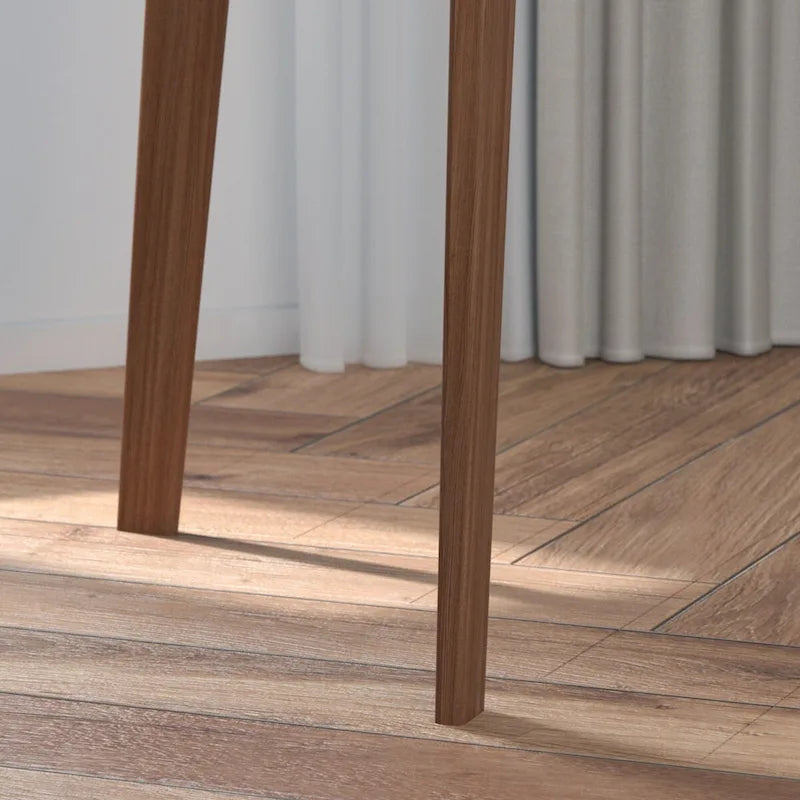 Bureau simple de 99,06 cm avec tiroirs et pieds en bois massif
