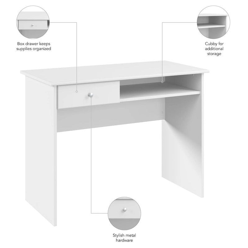 Bureau de 101,6 cm avec tiroir pour les petits espaces de bureau à domicile