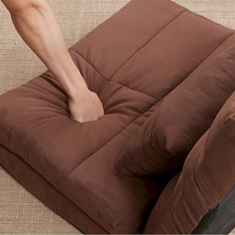 Triple Fold Down Sofa Bed Adjustable Floor Couch Lounger 14 Reclining Positions