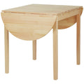 Solid Wood Drop Leaf Dining Table for Small Spaces