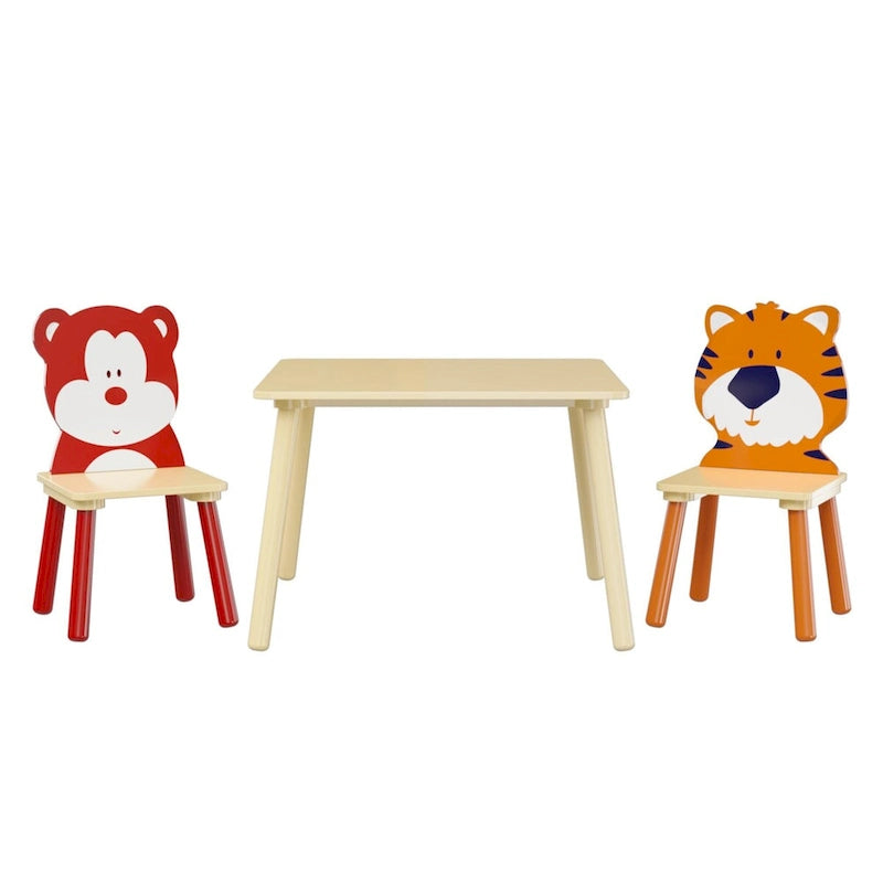 Toddler Wooden Activity Table with MDF Pine Square Top