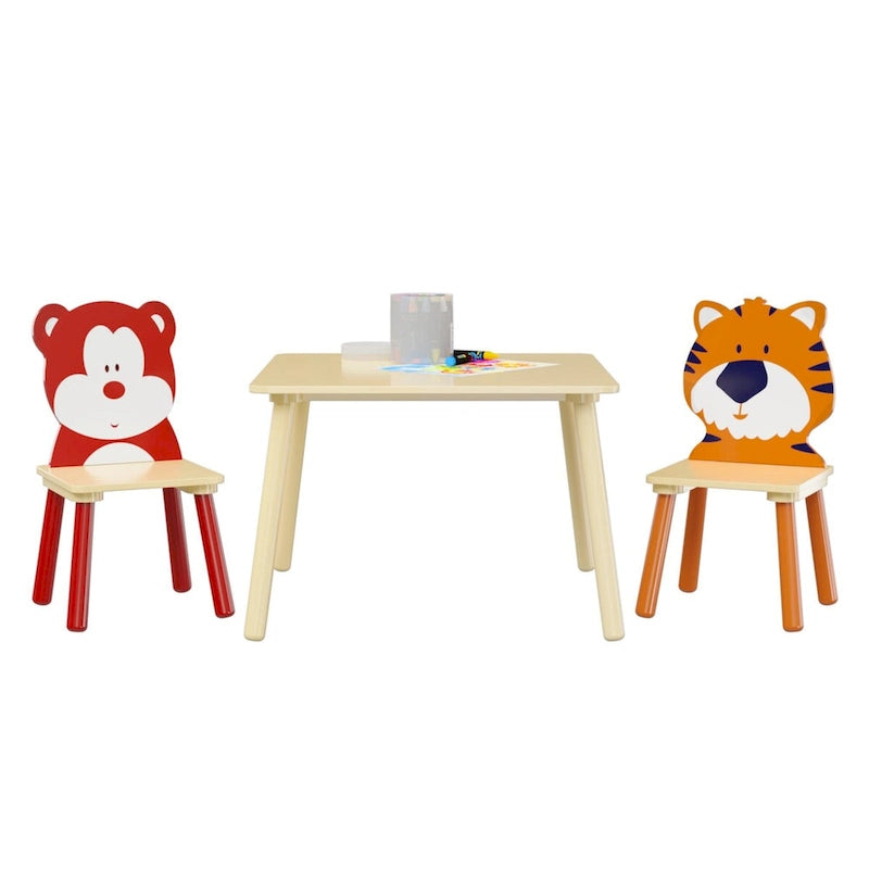Toddler Wooden Activity Table with MDF Pine Square Top