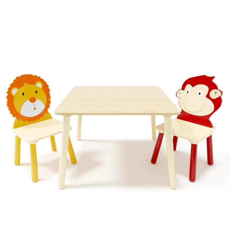 Toddler Wooden Activity Table with MDF Pine Square Top