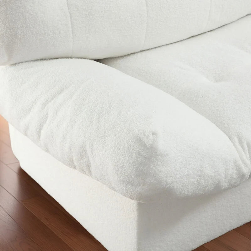 Causeuse canapé style nuage 96 pouces en tissu velours moderne