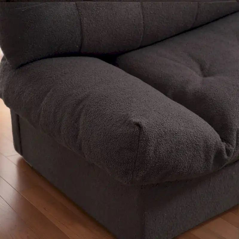 Causeuse canapé style nuage 96 pouces en tissu velours moderne